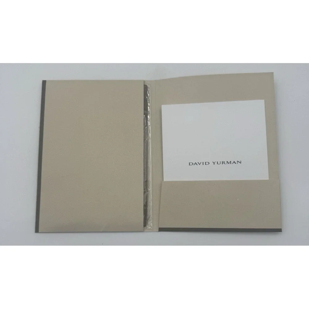 NEW David Yurman Jewelry Cleaning Polishing Cloth Folder Authentic